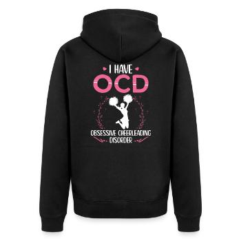 J’ai | Pom-pom girls - Veste à capuche bio Premium Unisexe - noir - Dos - Nico (187cm)