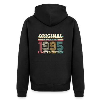 30e anniversaire Original octobre 1995 Volume 95 - Veste à capuche bio Premium Unisexe - noir - Dos - Nico (187cm)