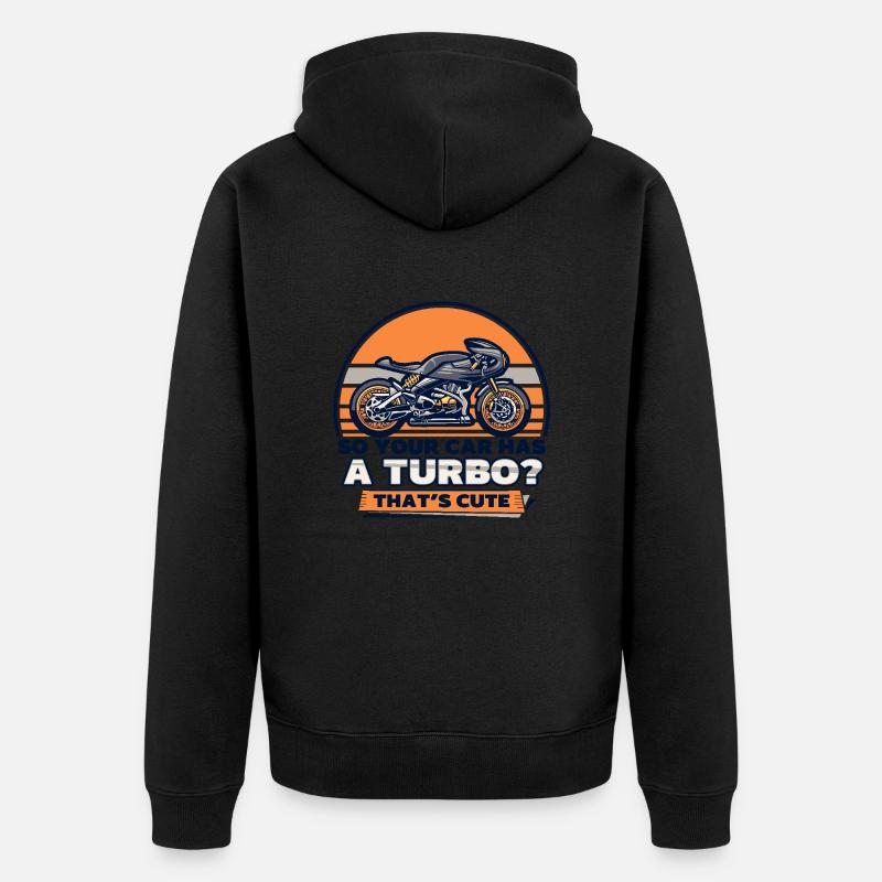 Moto de course - Veste à capuche bio Premium Unisexe - noir