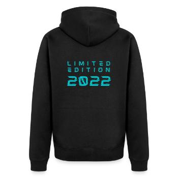 Édition limitée 2022 - Veste à capuche bio Premium Unisexe - noir - Dos - Nico (187cm)