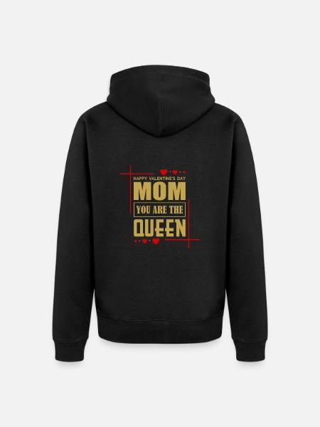 Valentine's Day - Unisex Premium Organic Zip Hoodie - black