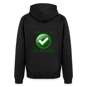 Testé et trouvé BON - Veste à capuche bio Premium Unisexe - noir - Dos - Nico (187cm)