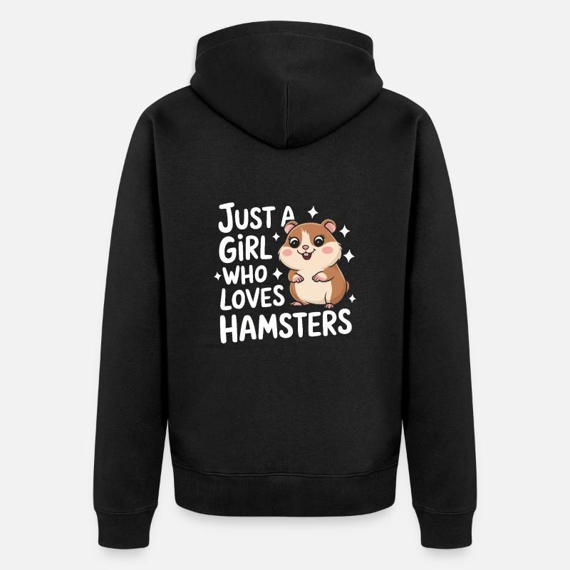 Hamster - Veste à capuche bio Premium Unisexe - noir