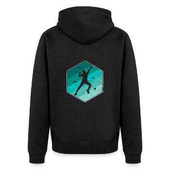 Escalade Boulder Boulder Escalade Alpinistes - Veste à capuche bio Premium Unisexe - noir - Dos - Nico (187cm)