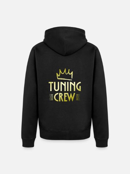 Tuning Crew - Unisex Premium Bio Zip Hoodie - Schwarz