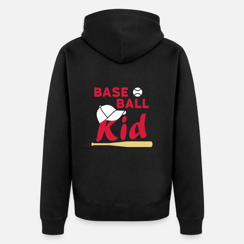 Basebollbarn (spelboll, keps, basebollträ) - Ekologisk premiumluvjack unisex - svart