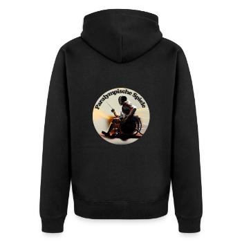 Les Jeux paralympiques ont lieu tous les quatre ans - Veste à capuche bio Premium Unisexe - noir - Dos - Nico (187cm)