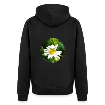 Les fleurs et les insectes ont besoin les uns des autres - Veste à capuche bio Premium Unisexe - noir - Dos - Nico (187cm)
