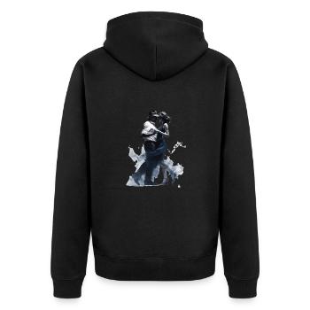 La danse combine musique, mouvement et émotions - Veste à capuche bio Premium Unisexe - noir - Dos - Nico (187cm)