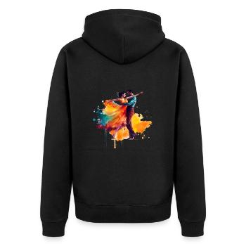 La lambada est une danse sensuelle - Veste à capuche bio Premium Unisexe - noir - Dos - Nico (187cm)