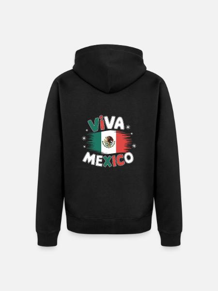 Mexico Mexico Mexican Spanish - Unisex Premium Organic Zip Hoodie - black