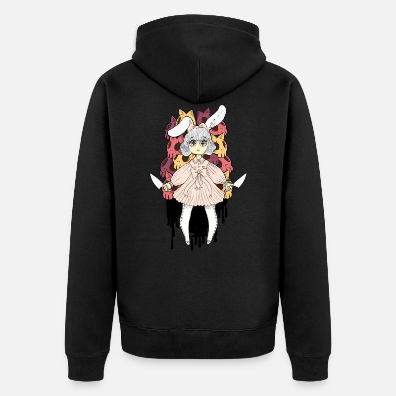 FunnyBunny - Veste à capuche bio Premium Unisexe - noir