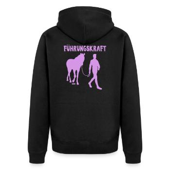 Pilotes de poney HARIZ - Veste à capuche bio Premium Unisexe - noir - Dos - Nico (187cm)