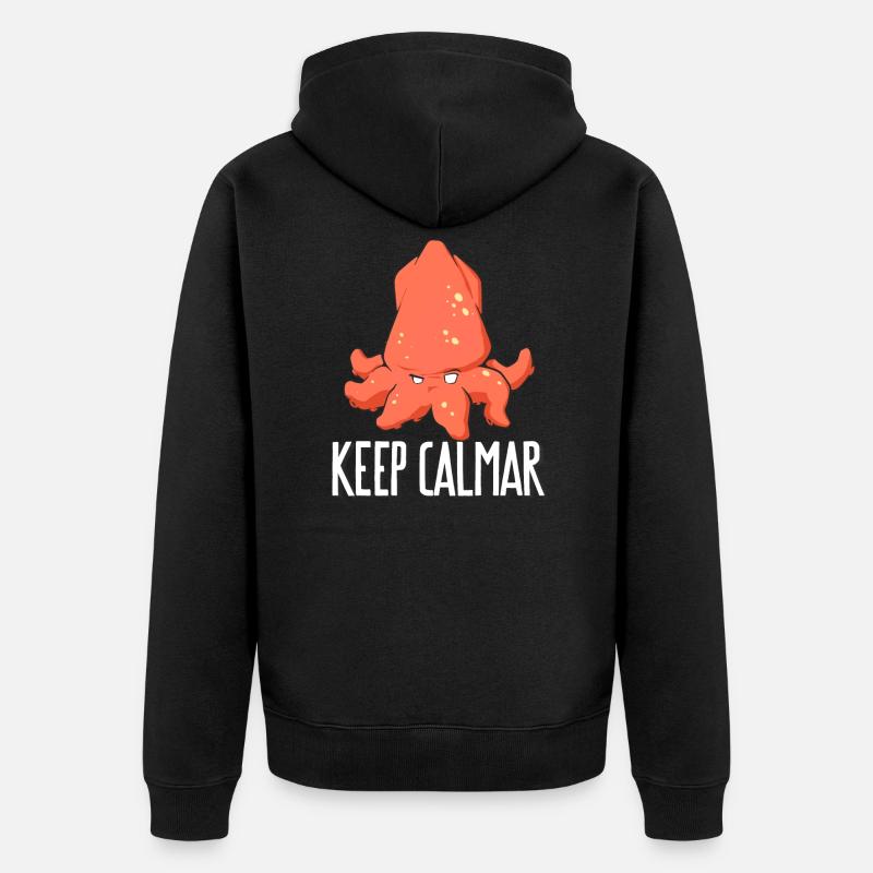 keep calmar - Veste à capuche bio Premium Unisexe - noir
