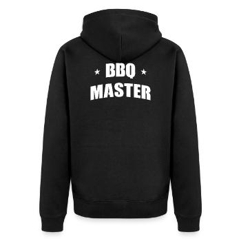 BBQ master avec étoiles - Veste à capuche bio Premium Unisexe - noir - Dos - Nico (187cm)