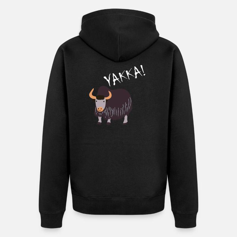 Cool Yak - Yakka! - Veste à capuche bio Premium Unisexe - noir