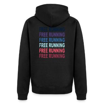 Free Running Parkour Sport Cadeau - Veste à capuche bio Premium Unisexe - noir - Dos - Nico (187cm)