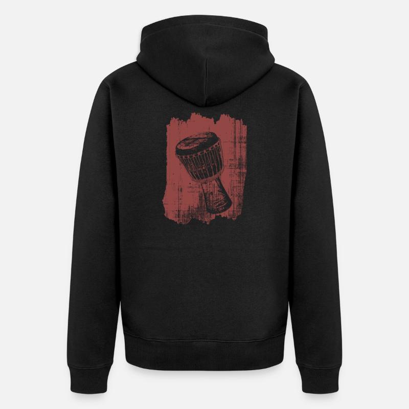 djembe - Veste à capuche bio Premium Unisexe - noir