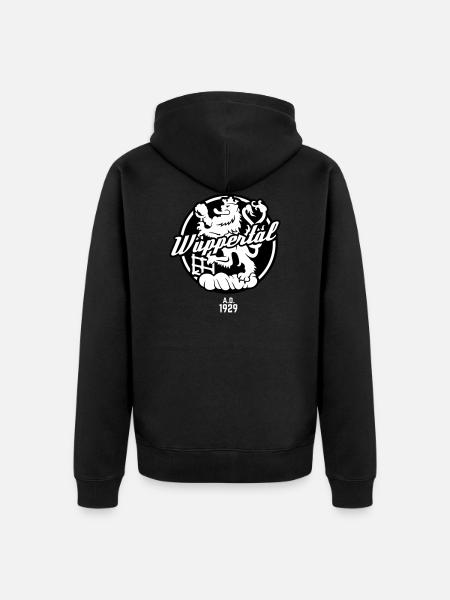 Wuppertal Wappen - Unisex Premium Bio Zip Hoodie - Schwarz
