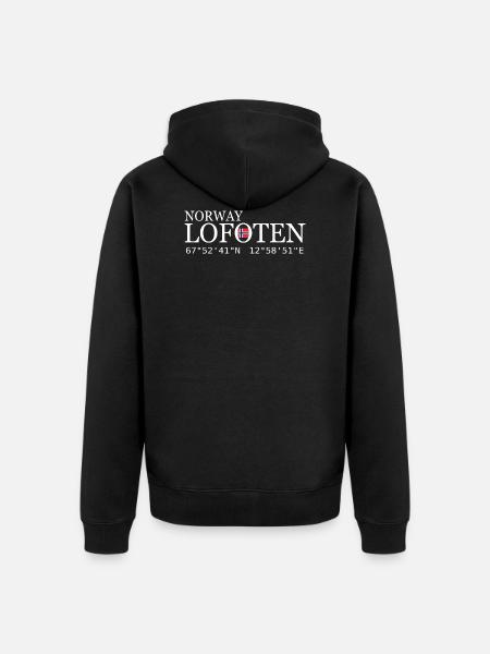 Lofoten Norwegen Norway - Ekologisk premiumluvjack unisex - svart