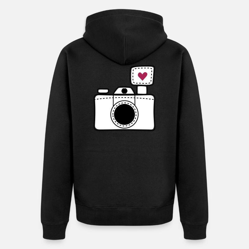 Amour de la caméra - Veste à capuche bio Premium Unisexe - noir