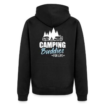 Campeur - Veste à capuche bio Premium Unisexe - noir - Dos - Nico (187cm)