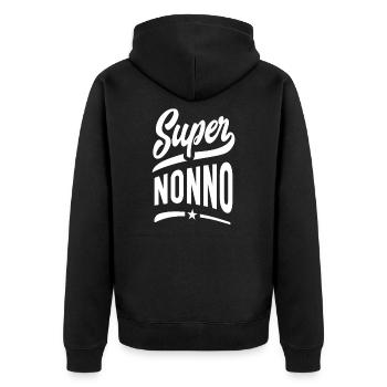 Super Nonno - Veste à capuche bio Premium Unisexe - noir - Dos - Nico (187cm)
