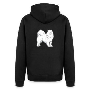 Samojede chien propriétaire idée cadeau - Veste à capuche bio Premium Unisexe - noir - Dos - Nico (187cm)