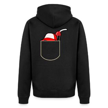 Cap Dans La poche d’essence de la station-service cadeau - Veste à capuche bio Premium Unisexe - noir - Dos - Nico (187cm)