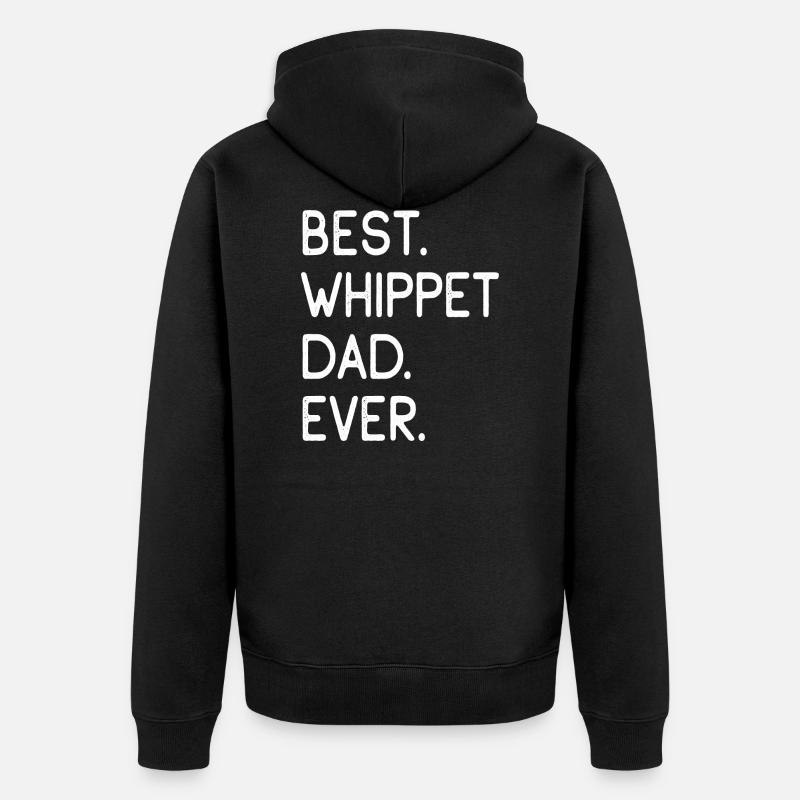 Whippet - Unisex Premium Bio Zip Hoodie - Schwarz