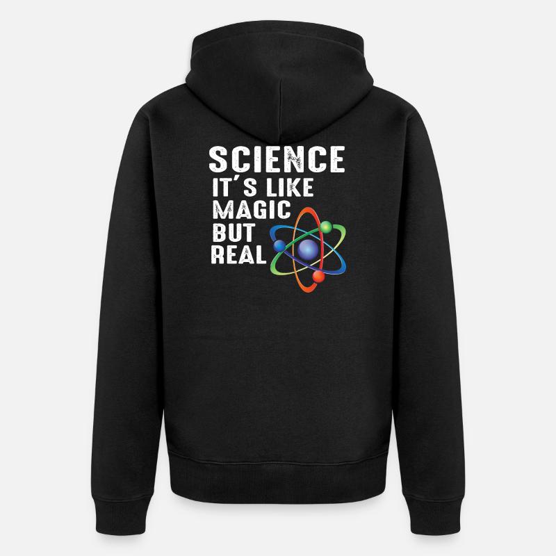 science - Veste à capuche bio Premium Unisexe - noir