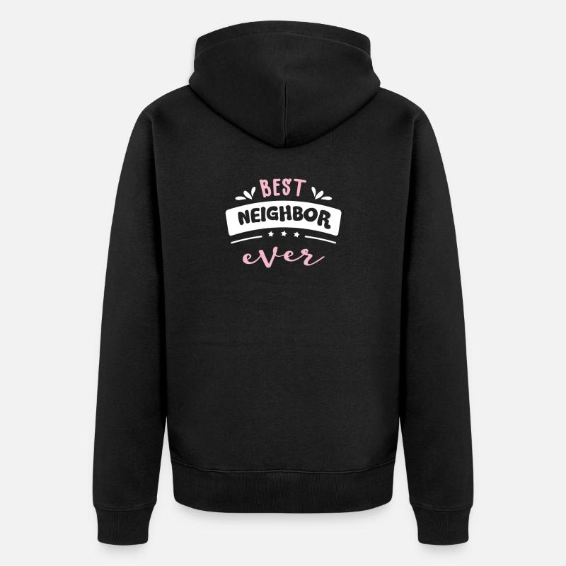 Meilleure idée cadeau voisin - Veste à capuche bio Premium Unisexe - noir