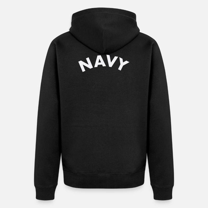 Navy - Veste à capuche bio Premium Unisexe - noir