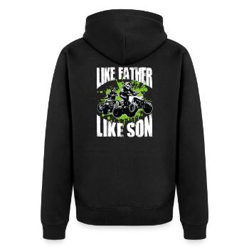 Cool Père Et Fils ATV Quad Bike Idée cadeau - Veste à capuche bio Premium Unisexe - noir - Dos - Nico (187cm)