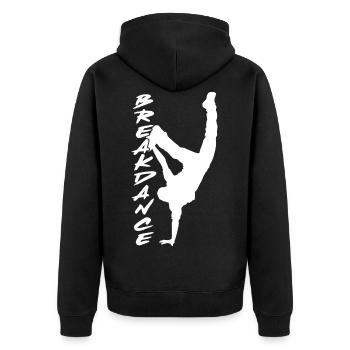 Breakdance Dance Dance Breakdancer Dancer - Unisex Premium Organic Zip Hoodie - black - Back - Nico (187cm)