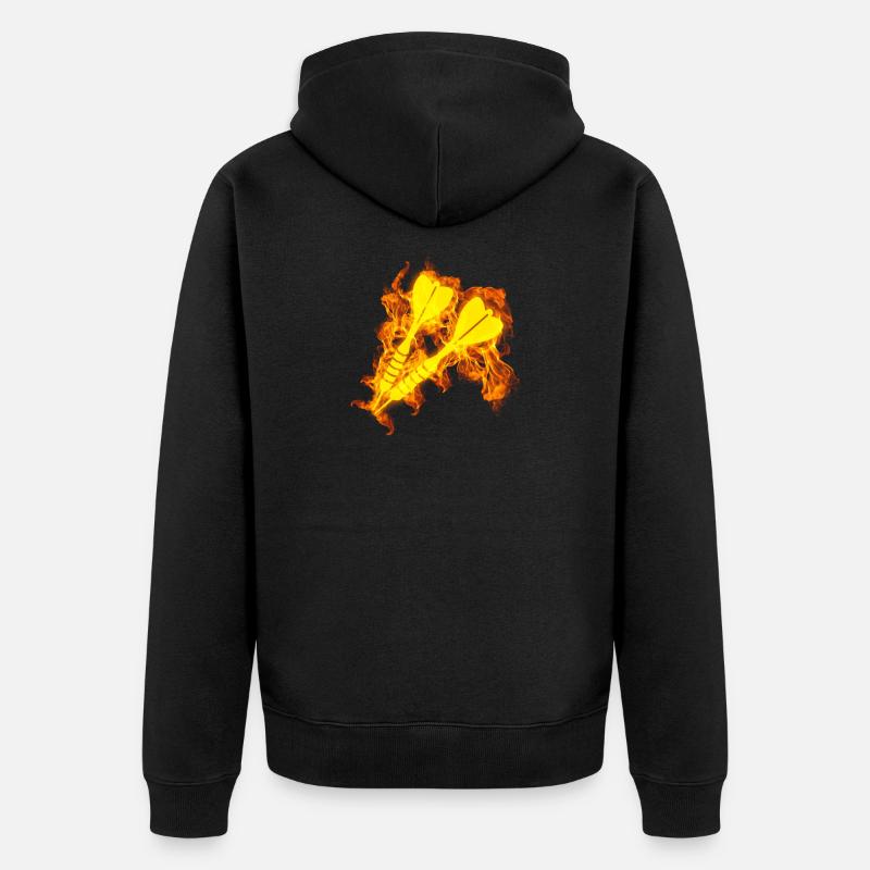Feu Fléchettes Fléchettes Fléchettes - Veste à capuche bio Premium Unisexe - noir
