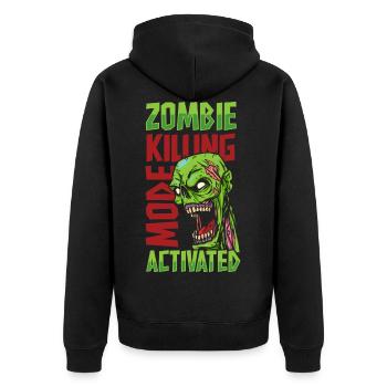 Zombie Zombies Horreur - Veste à capuche bio Premium Unisexe - noir - Dos - Nico (187cm)