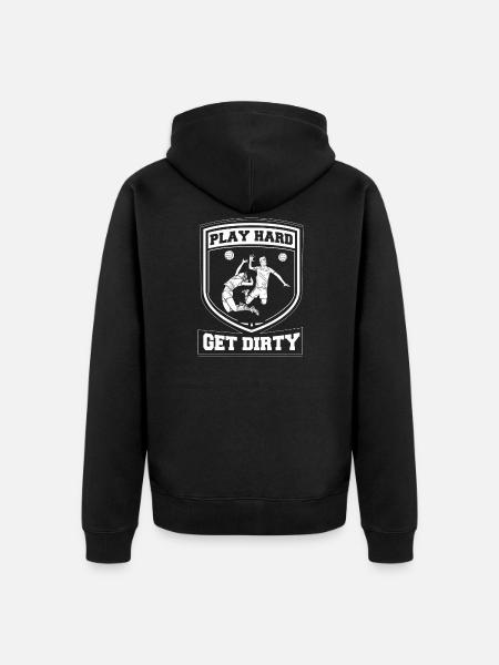 Volleyball Beach Volleyball - Unisex Premium Organic Zip Hoodie - black