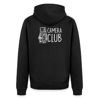 Photographe Photographie Appareil Photo - Veste à capuche bio Premium Unisexe - noir - Dos - Nico (187cm)