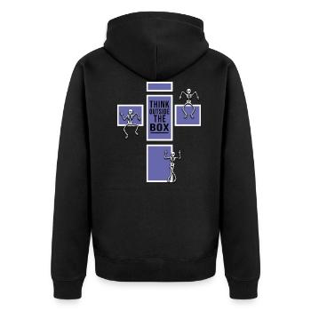 danse du crâne très peri dark gothik en dehors de la boîte - Veste à capuche bio Premium Unisexe - noir - Dos - Nico (187cm)