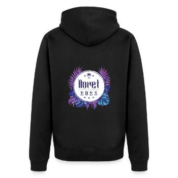 Lloret de Mar 2025 - Veste à capuche bio Premium Unisexe - noir - Dos - Nico (187cm)