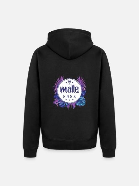 Malle 2025 - Unisex Premium Organic Zip Hoodie - black