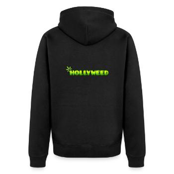 Hollyweed - Veste à capuche bio Premium Unisexe - noir - Dos - Nico (187cm)