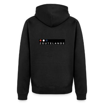 Zoutelande 3 Points - Veste à capuche bio Premium Unisexe - noir - Dos - Nico (187cm)