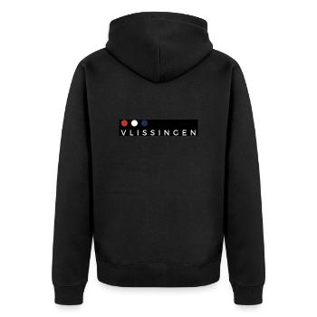 Vlissingen 3 Points - Veste à capuche bio Premium Unisexe - noir - Dos - Nico (187cm)