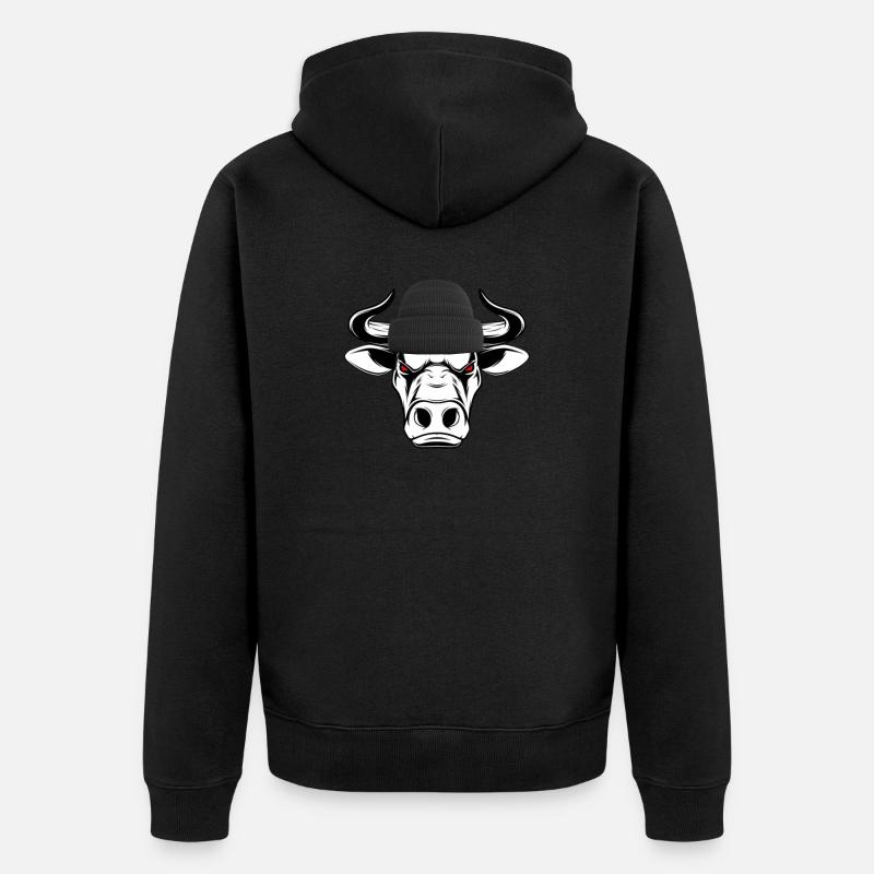 Bulle - Unisex Premium Bio Zip Hoodie - Schwarz