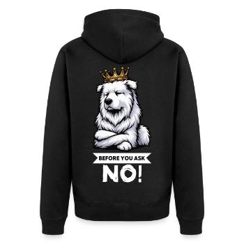 Avant de demander Berger Blanc Berger Berger - Veste à capuche bio Premium Unisexe - noir - Dos - Nico (187cm)