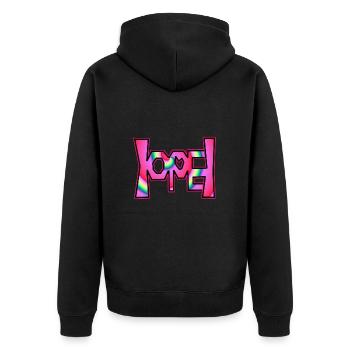 L’espoir caché - par YoshiArt - Veste à capuche bio Premium Unisexe - noir - Dos - Nico (187cm)