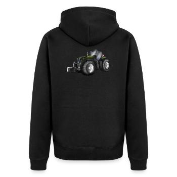 TRACTEUR - Veste à capuche bio Premium Unisexe - noir - Dos - Nico (187cm)