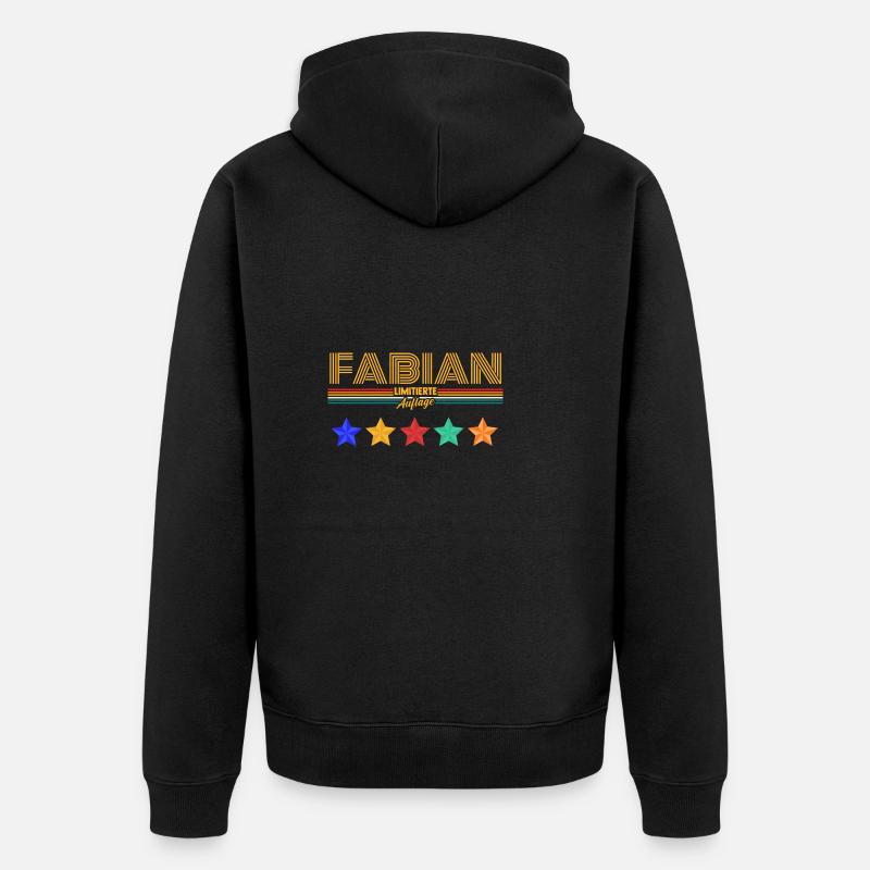 Fabien - Veste à capuche bio Premium Unisexe - noir